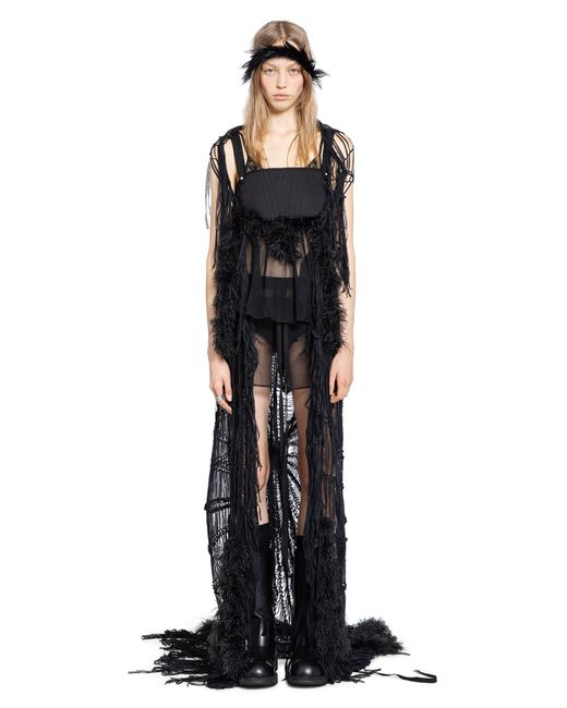 Ann Demeulemeester Black Zeni Negligé Top