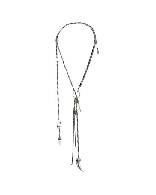 Ann Demeulemeester Metallic Ellsu Necklace for men
