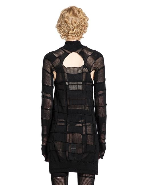 Halo Black Checked Ls3 Turtleneck Sweater