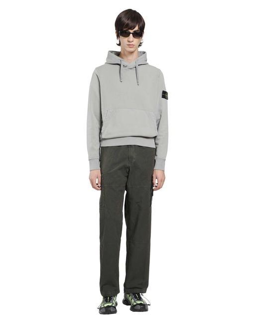 Stone Island Gray 6100062 Hoodie for men