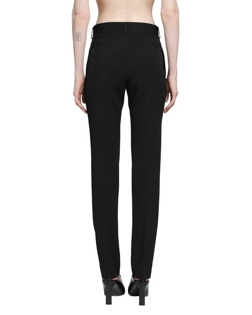 Totême  Black Low-Waist Slim Evening Trousers