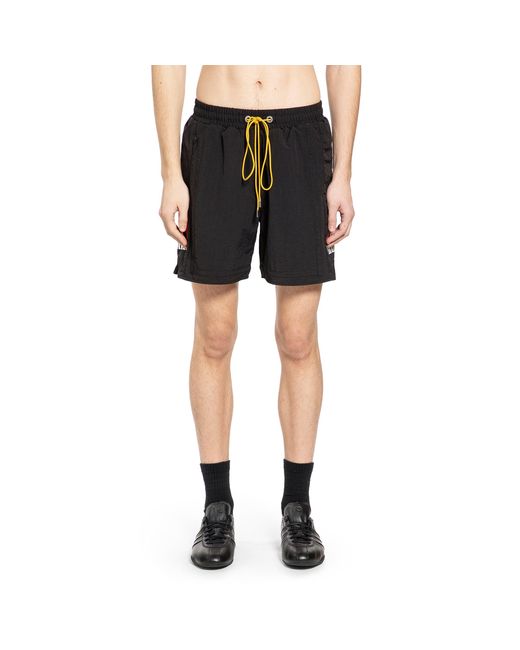 Rhude Black Moonlight Logo Shorts for men