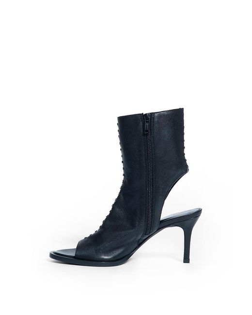 Ann Demeulemeester Blue Elvy Mid Heeled Ankle Boots