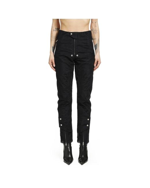 Rick Owens Black Temple Motopants