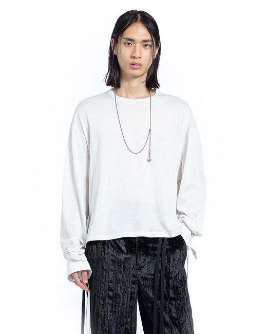 Ann Demeulemeester Emiliuis Sketch Print Long Sleeve T-Shirt in