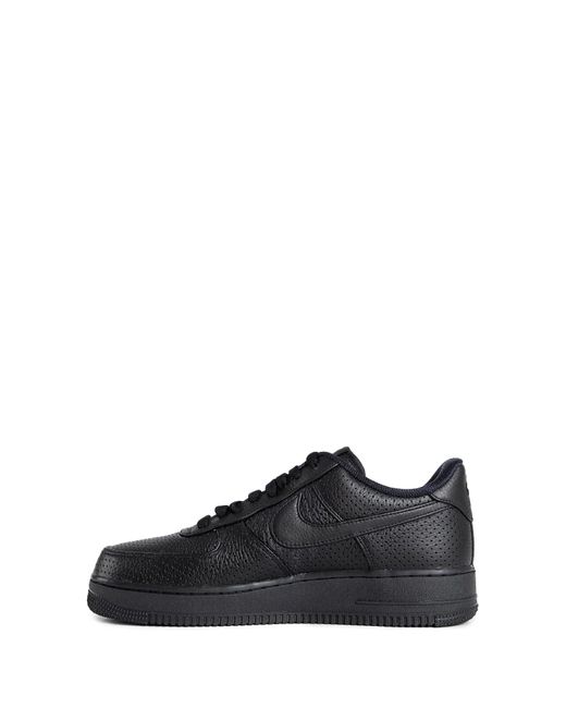 Nike Black Air Force 1 Leather Sneakers for men