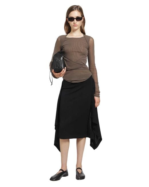Lemaire Brown Ballerina Knotted Top