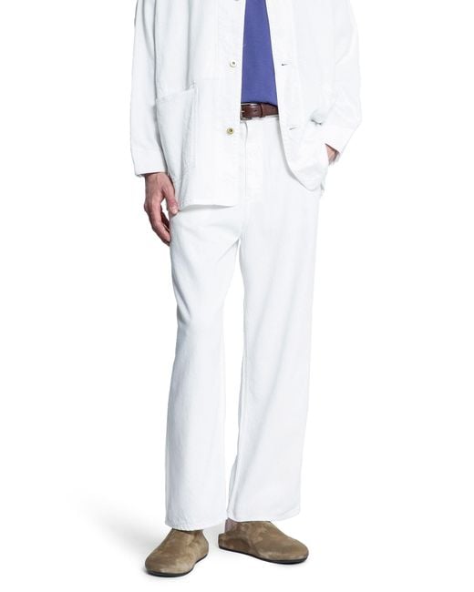 MYTHINKS White Jeans for men