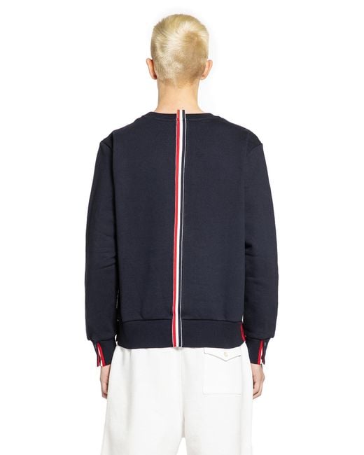 Thom Browne Blue Classic Loopback Rwb Sweatshirt for men