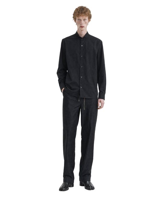 Maison Margiela Black Cotton Poplin Shirt for men