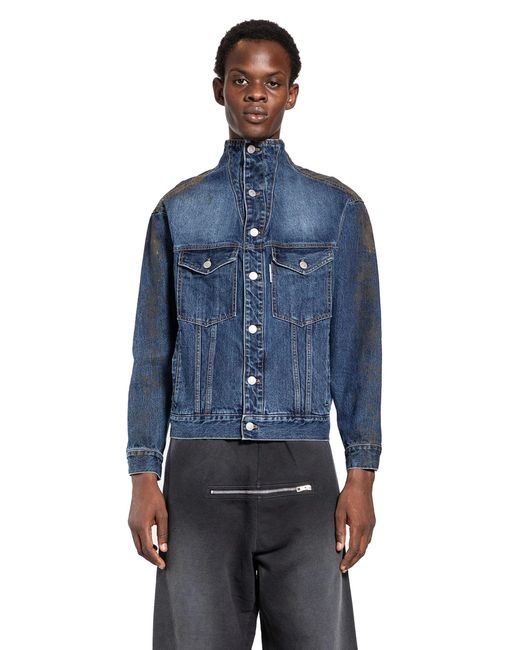 JORDANLUCA Blue Liquidity Jacket for men