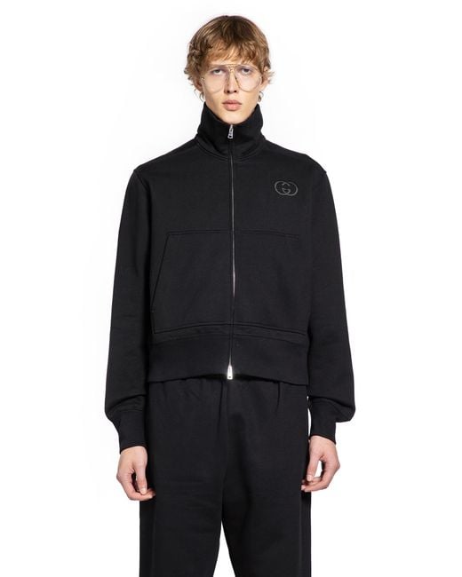 Gucci Black Jersey Sweatshirt for men