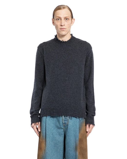 Uma Wang Blue Long Sleeve Sweater for men