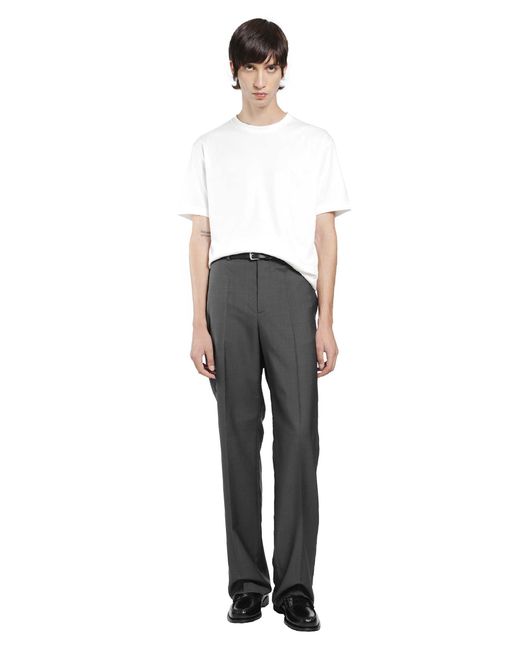 Giorgio Armani White Cotton Interlock Short Sleeve T-Shirt for men