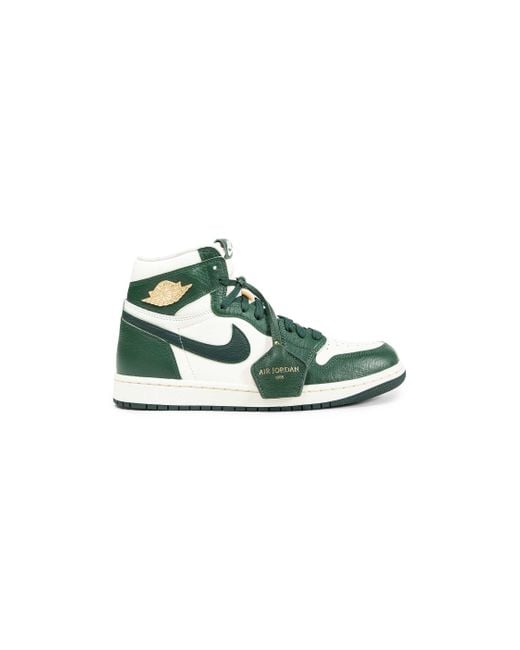 Nike Green Air Jordan 1 Retro High Sneakers for men