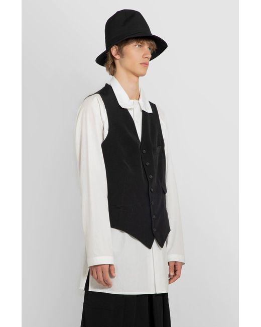 Yohji Yamamoto Black Waistcoats for men