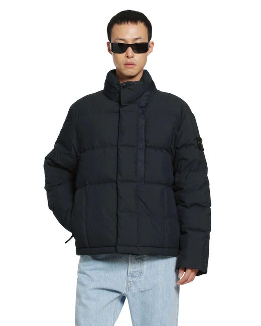 Stone Island Black 4100046 Down Jacket for men