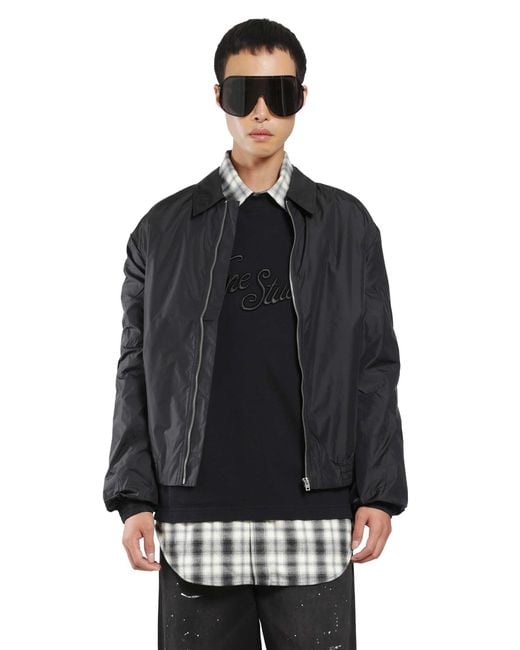 Acne Black Lightweight Nylon Jacket for men