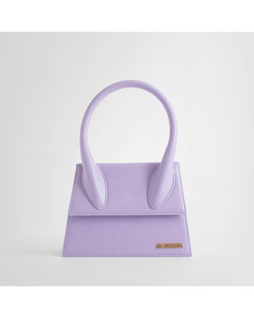 Jacquemus Leather Top Handle Bags in Purple | Lyst