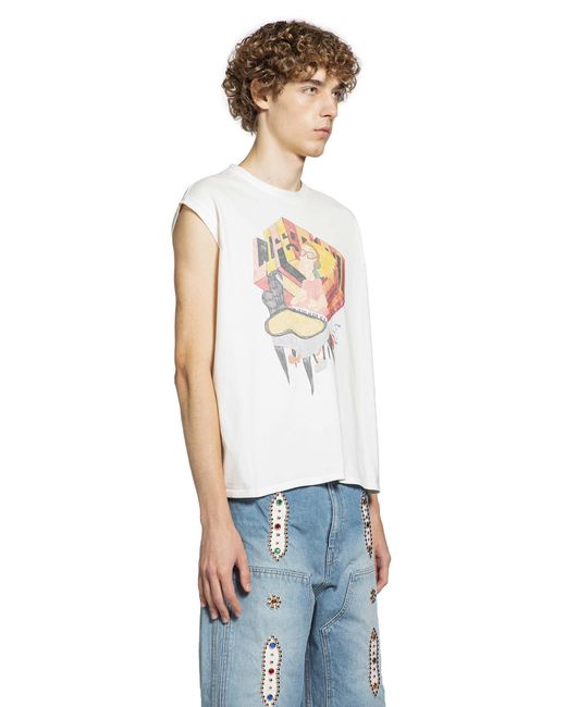 Kapital White 20/-Jersey Non -Sleeve Big T for men