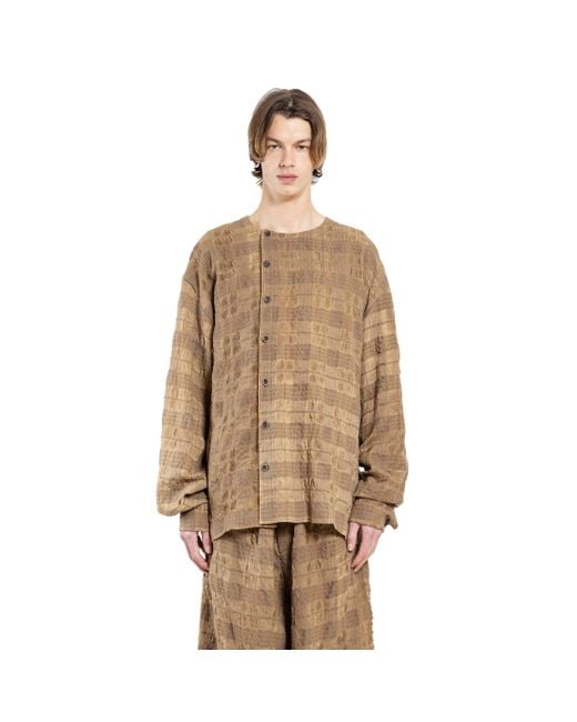 Uma Wang Brown Tobin Top for men