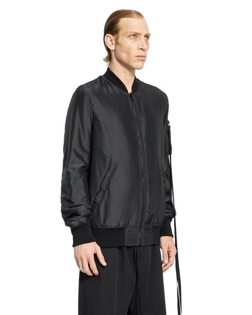 Ann Demeulemeester Black Technical Habotay for men