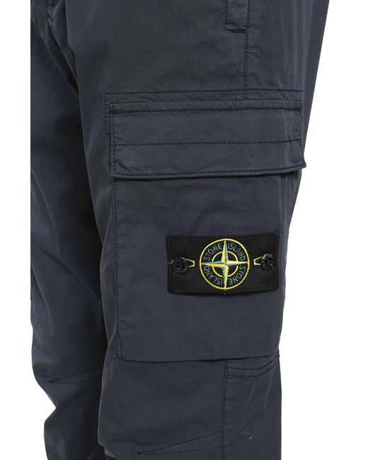 Stone Island Blue 3100032 Cargo Trousers for men