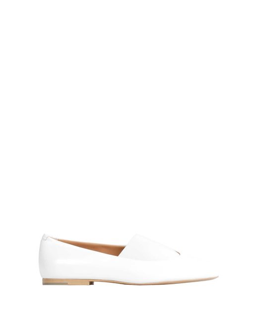 Jil Sander White Elyss Ballerina