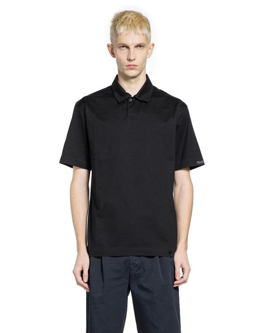 Massimo Osti Studio Black Polo Shirt for men