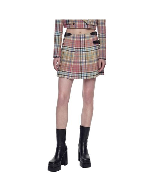 Vivienne Westwood Multicolor Heather Check Mini Kilt