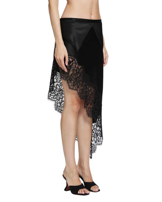 Ssheena Black Guantanamo Satin Skirt