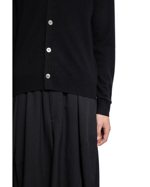 Comme des Garçons Black Lambswool Cardigan for men
