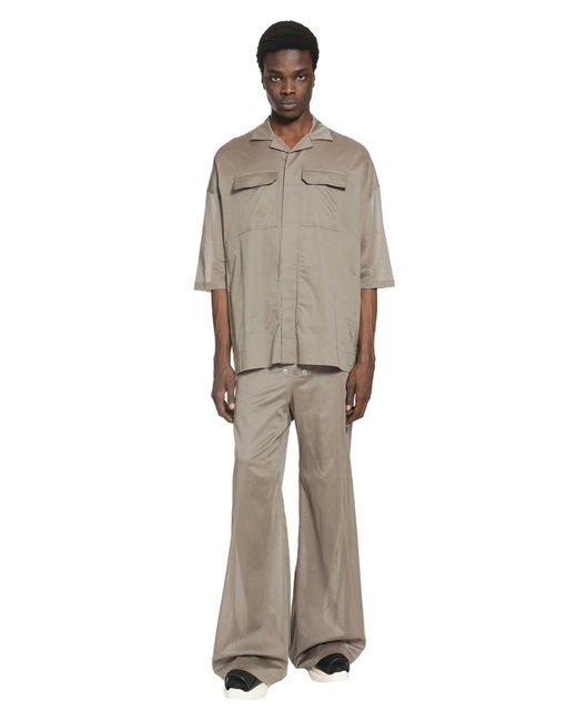 Rick Owens Natural Belas Wide Leg Trousers for men
