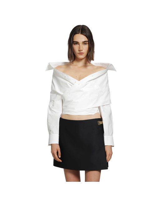 Balenciaga White Wrap Shirt