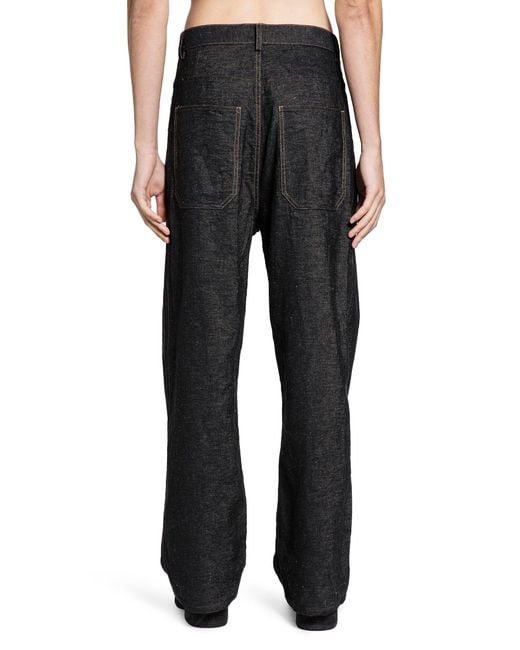 Forme D'expression Black Straight Relaxed Jeans for men