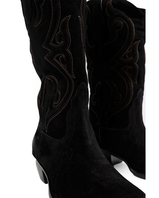 Sonora Boots Black Yuma Suede Ankle Boots