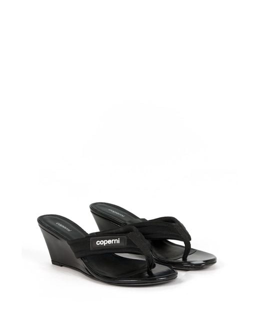 Coperni Black Fift Flip Flops Sandals