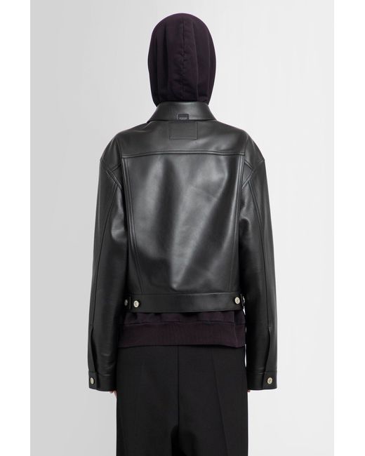Balenciaga Black Leather Jackets
