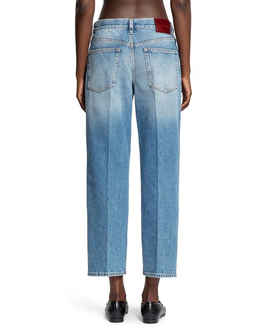 Gucci Blue 5 Pocket Straight Jeans