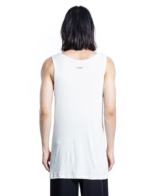 Ann Demeulemeester White Seva Dreams Tank Top for men