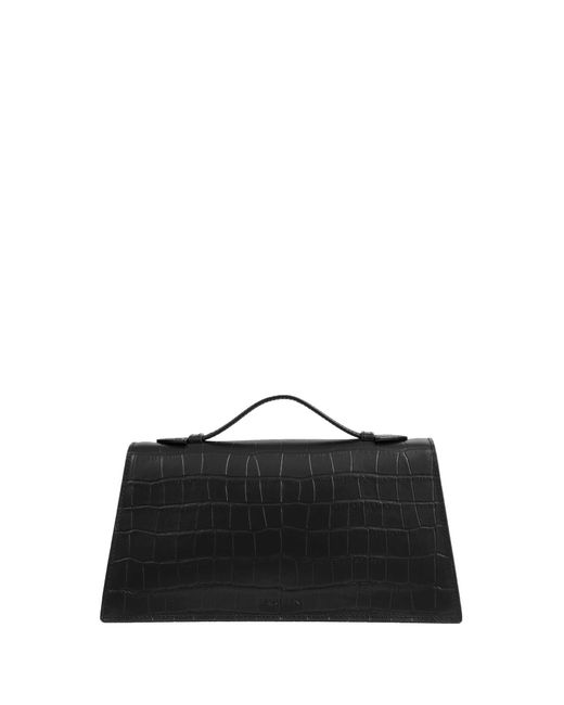 McQueen Black Skull Top Handle