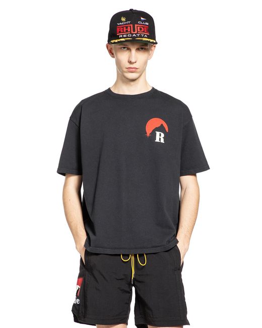 Rhude Black Moonlight Regatta Tee for men