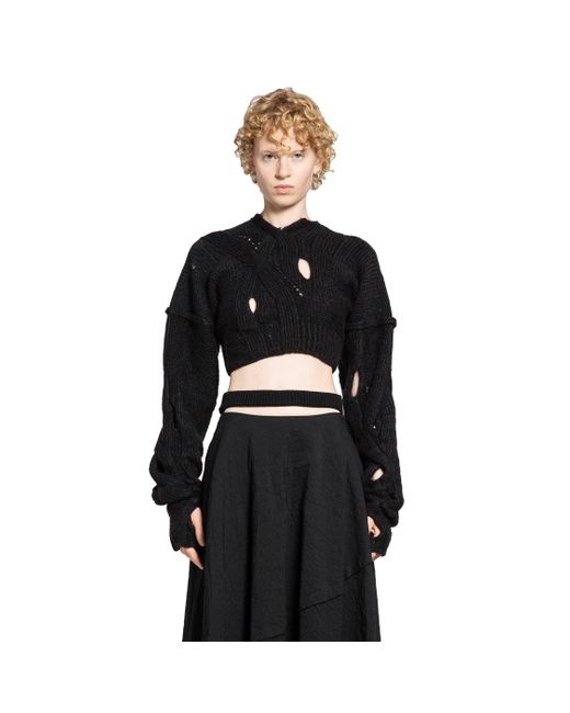 Halo Black Cables Crop Top