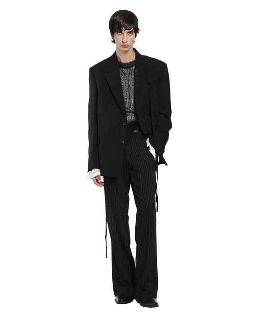 Ann Demeulemeester Black Ignaas Tailored Blazer for men