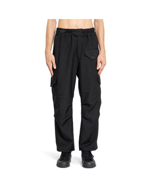 Y-3 Black Trousers for men