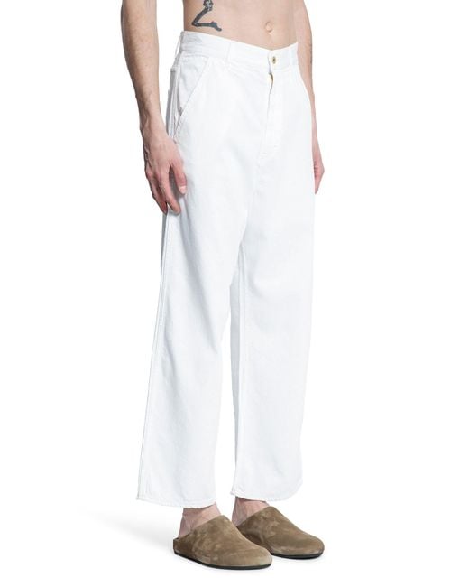 MYTHINKS White Jeans for men