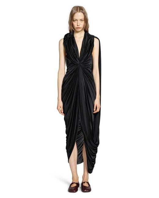 Loewe Black Gathered Dress