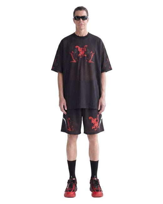 44 Label Group Black Y2K Shorts for men