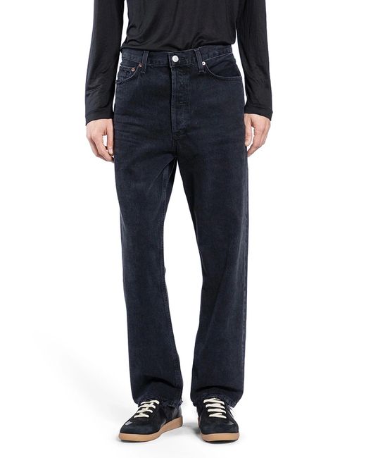 Agolde Blue 90's Mid-Rise Loose Fit Jeans for men