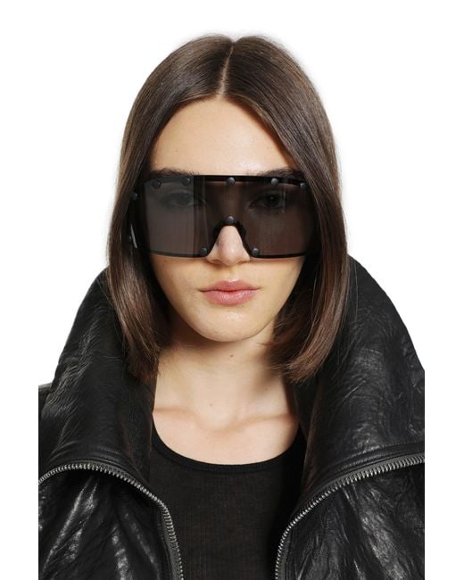Rick Owens Gray Shielding Sunglasses for men